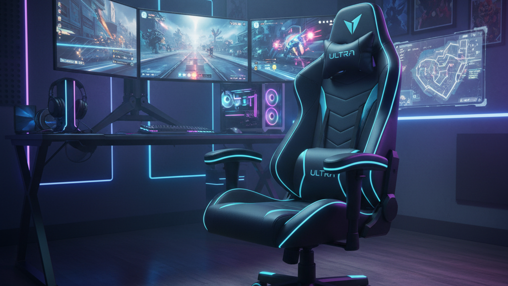 Obraz pokazujący gamingowy fotel
