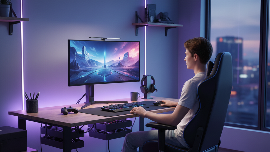 Obraz pokazujący osobę grającą w grę